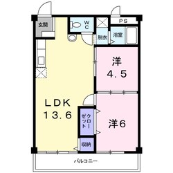 北楠駅 徒歩9分 2階の物件間取画像